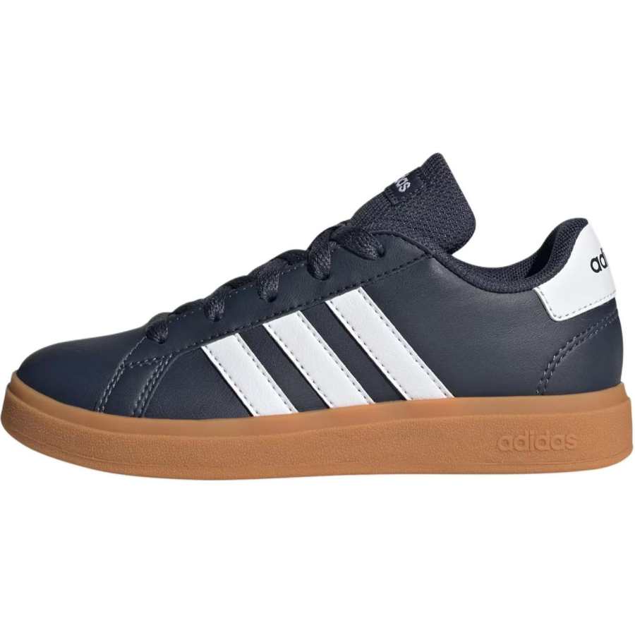 Adidas Adidas GRAND COURTLifestyle Leather Comfortable Low top Kids' Training Shoes Blue White Kids'