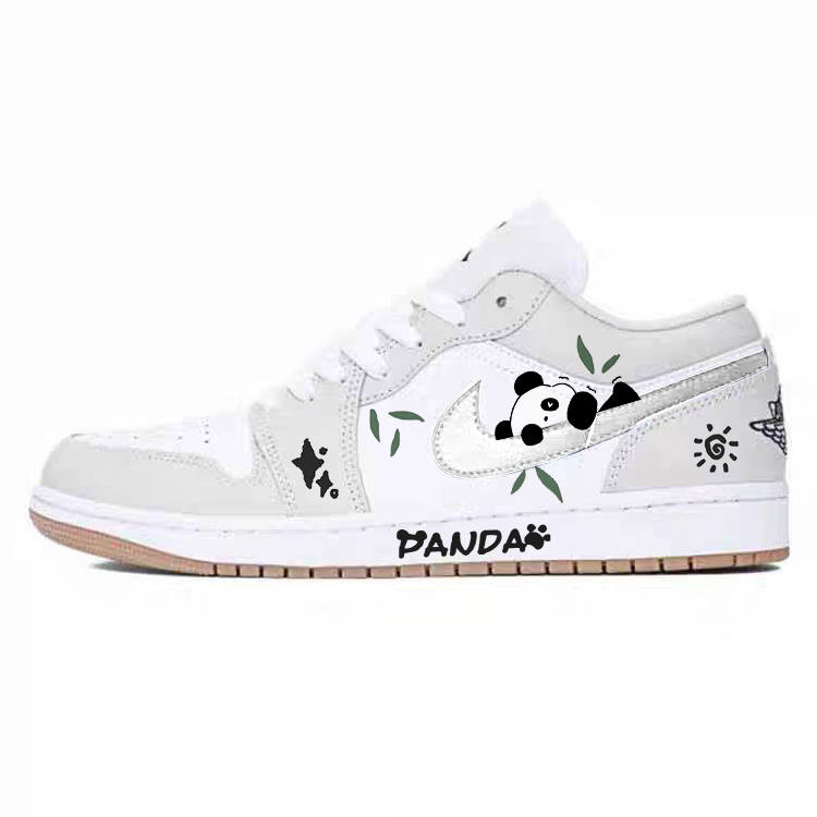 Jordan Jordan Air Jordan 1 Synthetic Leather Slip Resistant Cushioning Abrasion Resistant Low top Kids' Skateboarding Shoes