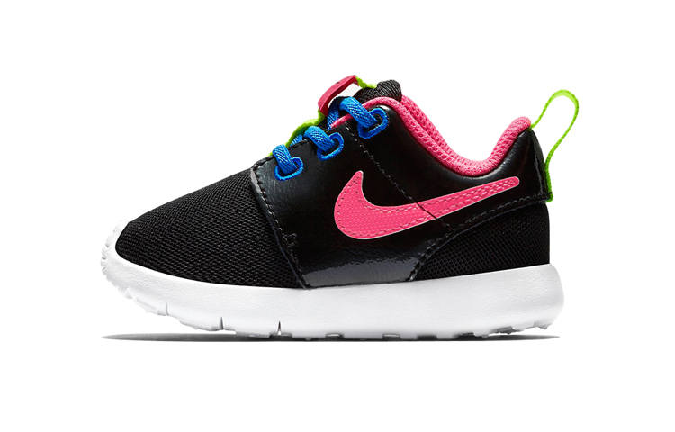 Nike Nike Roshe One Cushioning Abrasion Resistant Lightweight Low top Toddler Shoes Black Pink Blue Infant And Toddler