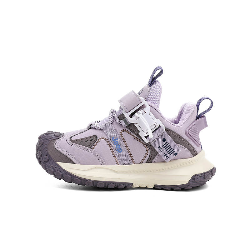 Jeep Running Collection Anti Kick And Abrasion Resistant Low top Running Shoes Light Purple Kids'