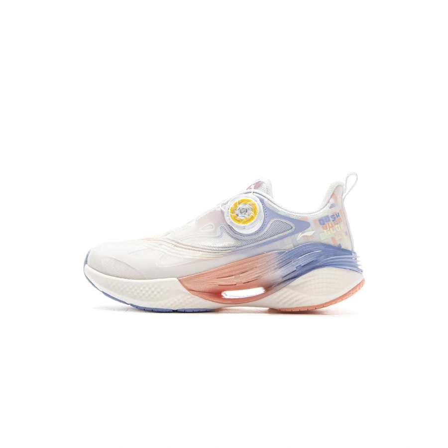 Li-Ning YOUNG Li Ning YOUNG Running Low top Running Shoes Standard White Snow Blue Purple Teenagers