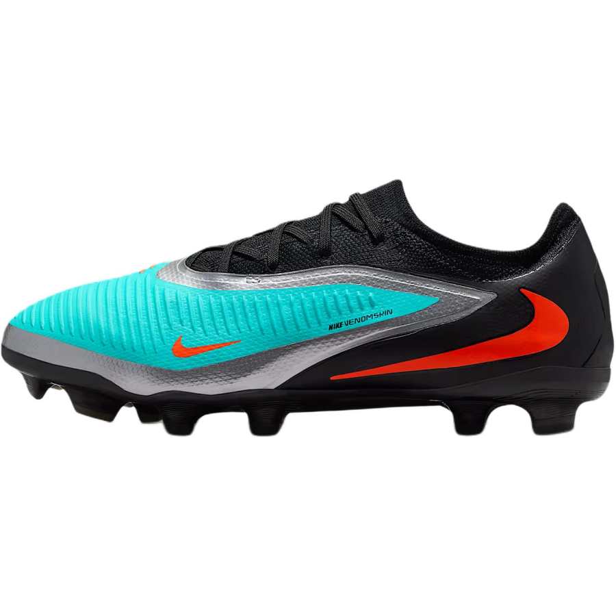 Nike Nike Phantom 6 Abrasion Resistant Abrasion Resistant Low top Kids' Soccer Shoes Black Blue Teenagers