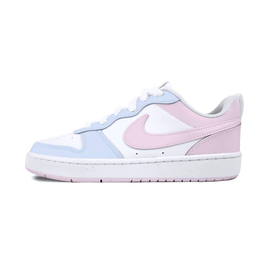 Nike Nike Court Borough Leather Low top Kids' Skateboarding Shoes White Teenagers