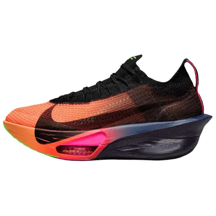 Nike Nike Alphafly 3 Breathable Lightweight Marathon Running Shoes Men's Orange Black