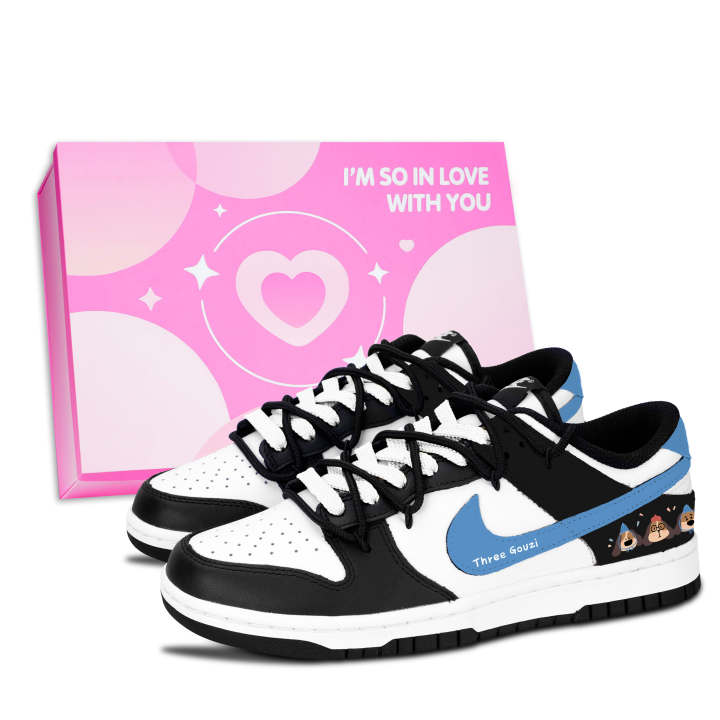 Nike Nike Dunk 3 Fun Dogs Illustration Leather Slip Resistant Abrasion Resistant Slip Resistant Abrasion Resistant Low top