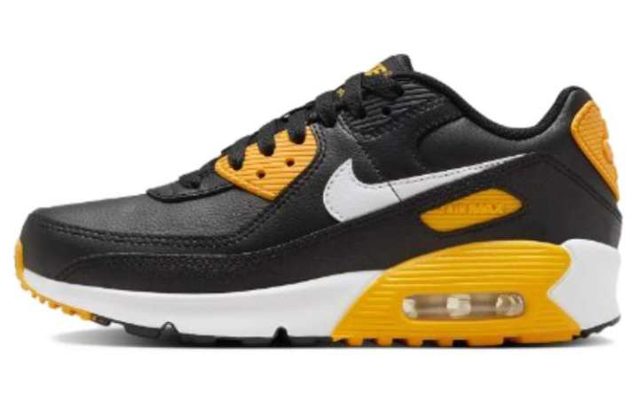 Nike Nike Air Max 90 Leather GS 'Black University Gold'