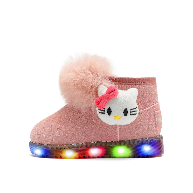 Sanrio Hello Kitty Hello Kitty Thermal Balance Lightweight Cushioning Slip Resistant Anti Kick Mid top Kids' Snow Boots