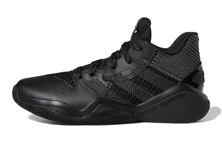 Adidas Adidas Harden Stepback 1 Breathable Low top Basketball Shoes Black Teenagers