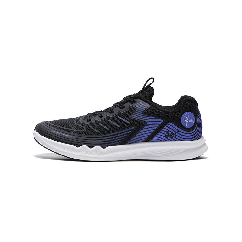 361°KIDS Light Feather 2.0 Fabric Low top Casual Shoes Black Purple Unisex