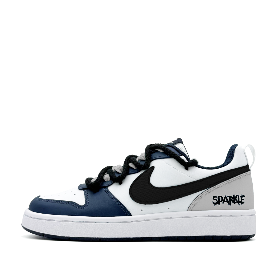 Nike Nike Court Borough Gray Island Synthetic Leather Abrasion Resistant Low top Kids' Skateboarding Shoes Gray Unisex