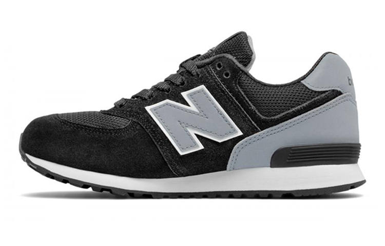 New Balance New Balance NB 574 'High Visibility' Low top Running Shoes Black Gray Teenagers