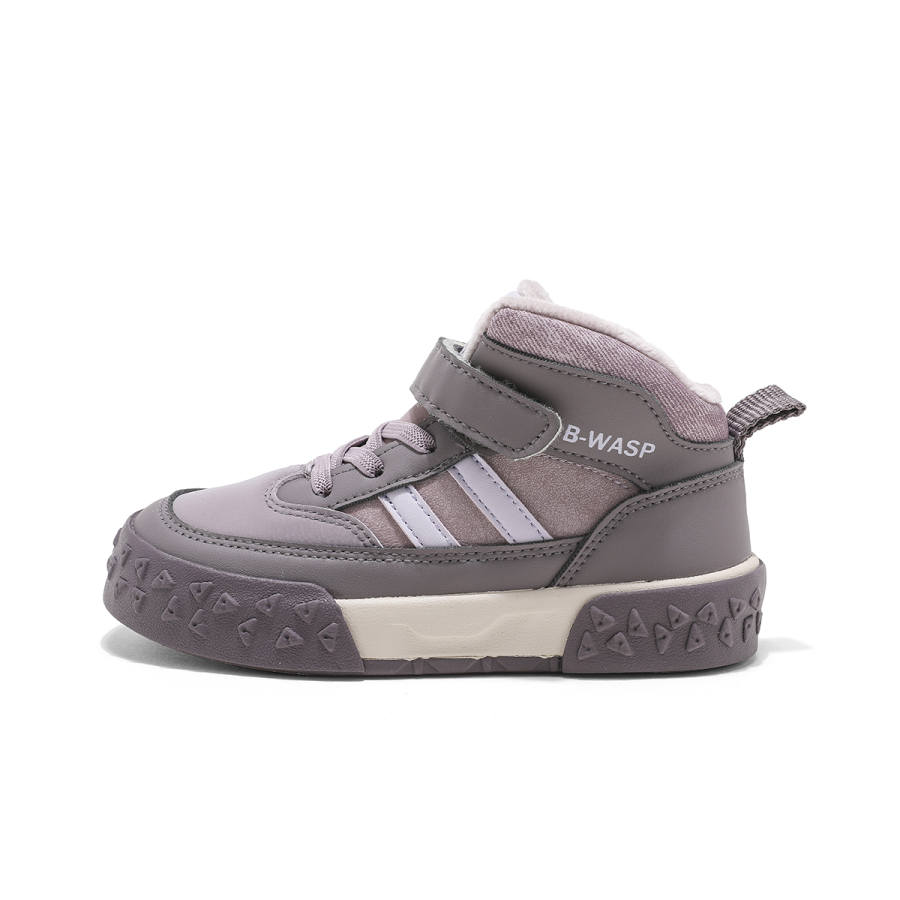 BIG WASP Synthetic Leather Minimalist Style Thickened And Fleece Lined Cushioning Abrasion Resistant Thermal Mid top