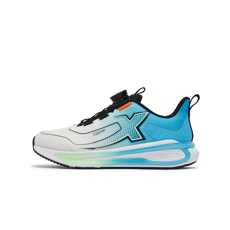 XTEP Low top Running Shoes Xtep White Neon Pink Green Pure Blue Teenagers