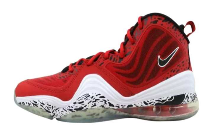 Nike Nike Penny Air 5 High top Basketball Shoes Red White Unisex