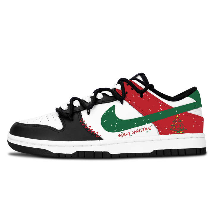 Nike Nike Dunk Red Green Star Trail Leather Slip Resistant Lightweight Cushioning Slip Resistant Lightweight Cushioning