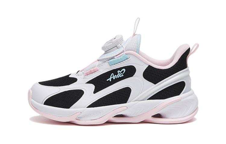 Antakids Chiyan Low top Kids' Running Shoes Black White Pink Children Aged 3 7 Years Old
