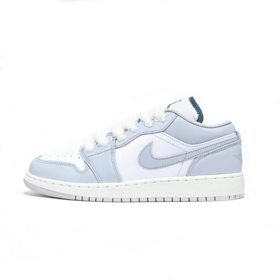 Jordan Jordan Air Jordan 1 Mist Velvet Snow Leather Slip Resistant, Abrasion Resistant, Breathable