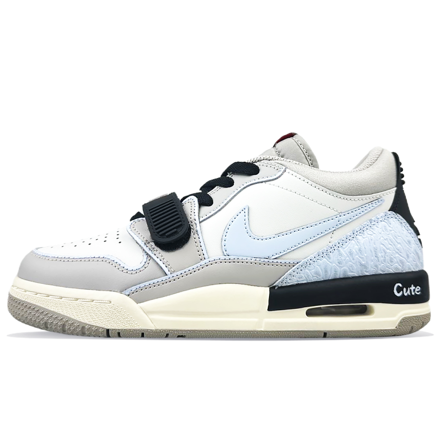 Jordan Jordan Legacy 312 Low Leather Cushioning Low top Children's Basketball Shoes White Teenagers