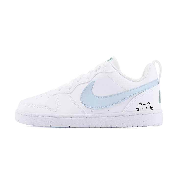 Nike Nike Court Borough Fresh Cute Cat Synthetic Leather Abrasion Resistant Cushioning Breathable