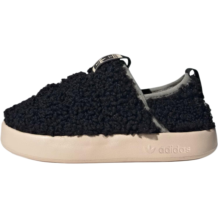 Adidas Originals Puffylette Slip Resistant Abrasion Resistant Low top Kids Lifestyle Shoes Black Beige