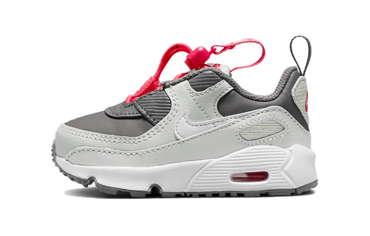 Nike Nike Air Max 90 Toggle Low top Toddler Shoes White Gray Infant And Toddler