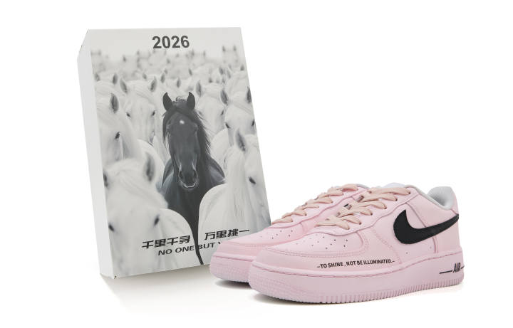 Nike Nike Air Force 1 Cherry Blossom Pink Declaration Leather Slip Resistant Abrasion Resistant Low top