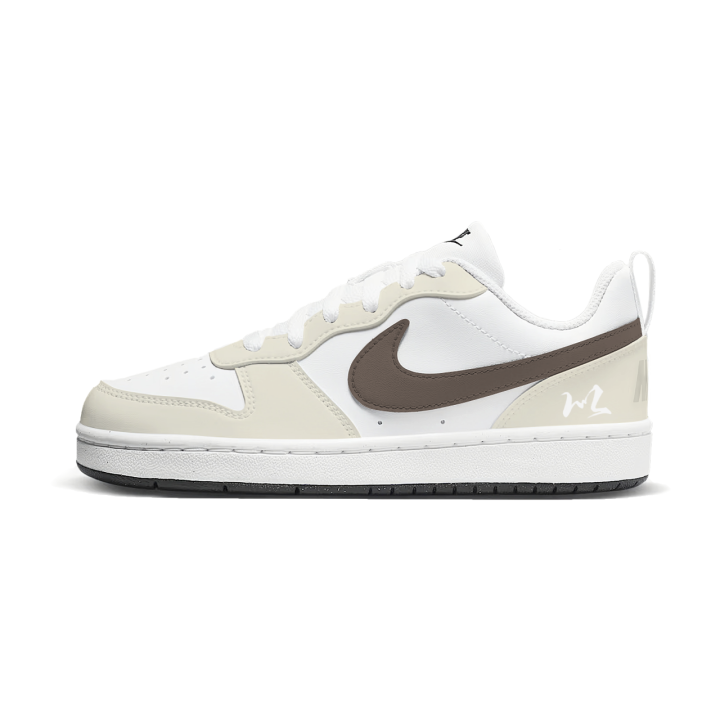 Nike Nike Court Borough Calligraphy Book Low top Kids' Skateboarding Shoes Ecru Unisex