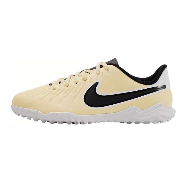 Nike Nike Tiempo Legend 10 Synthetic Leather Mid top Kids' Soccer Shoes Ecru Unisex