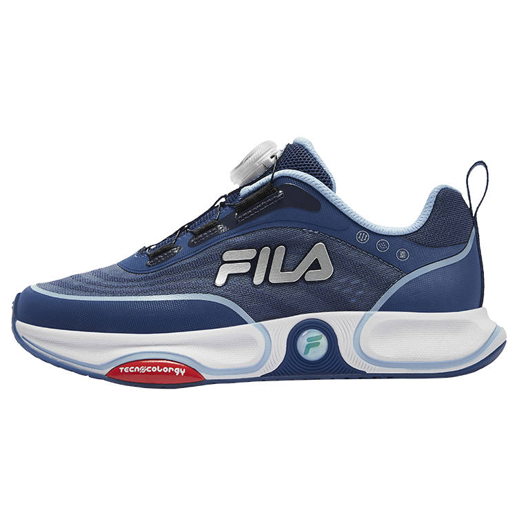FILA KIDS Multicolor Bullet Fabric Low top Kids' Running Shoes Iron Blood Blue/Classic Blue