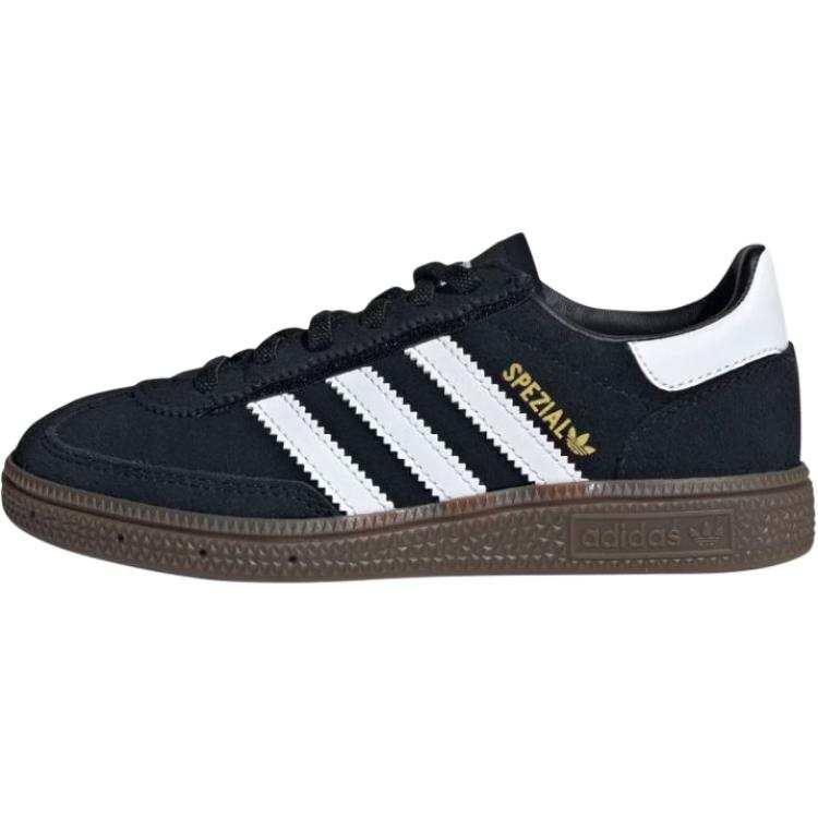 Adidas Originals HANDBALL SPEZIAL Classic And Versatile Low top Kids' Skateboarding Shoes Black