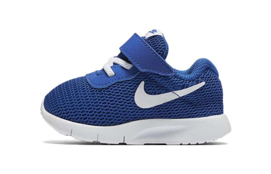 Nike Nike Tanjun TD Slip Resistant Anti Kick Low top Toddler Shoes Blue White Infant And Toddler