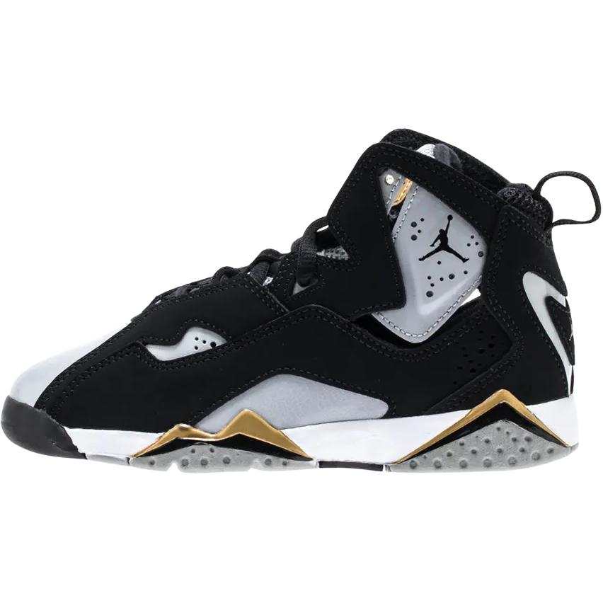 Jordan Jordan True Flight High top Children's Basketball Shoes Black Children Aged 3 7 Years Old
