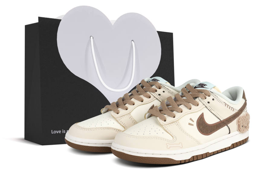 Nike Nike Dunk Low top Kids' Skateboarding Shoes Ecru Teenagers