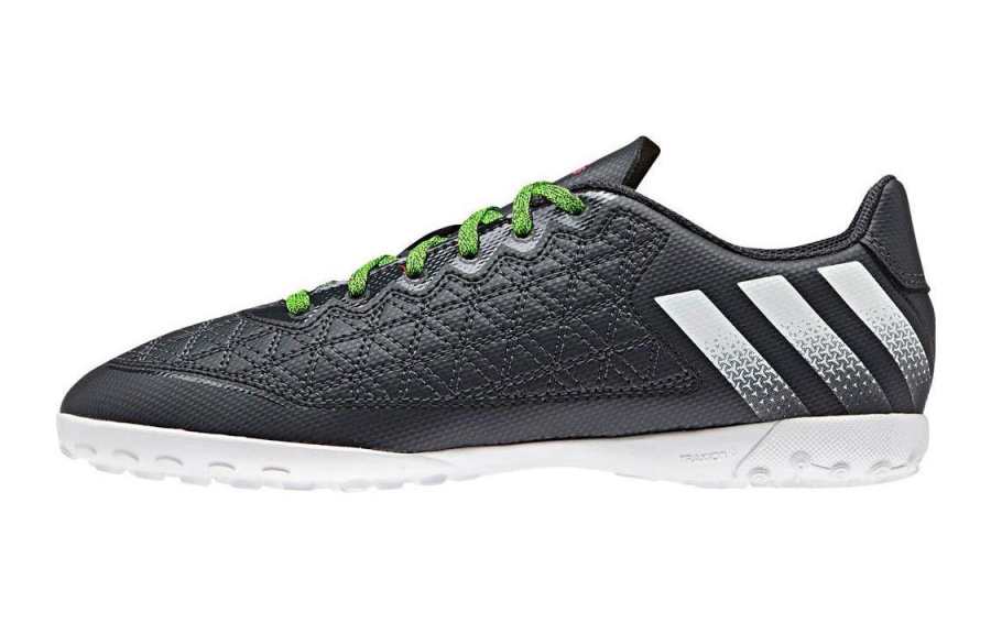 Adidas Adidas Ace 16.3 Slip Resistant Cushioning Abrasion Resistant Low top Kids' Soccer Shoes Black White Green Teenagers
