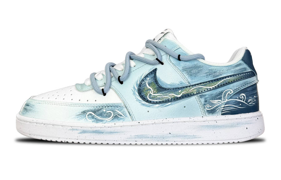 Nike Nike Court Vision 1 Fairyland, Tide Messenger Abrasion Resistant Slip Resistant Low top Skateboard Shoes Men's
