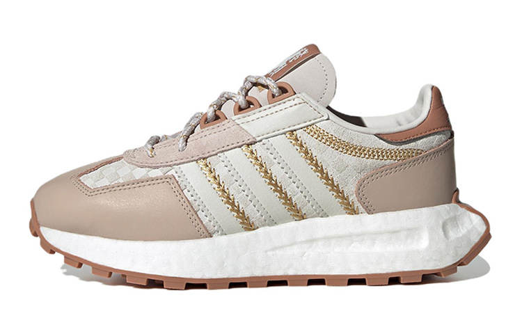 Adidas Originals Retropy E5 Comfortable And Trendy Abrasion Resistant Low top Sports Casual Shoes White Pink Gold