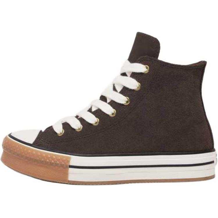 Converse All Star Abrasion Resistant High top Kids Canvas Shoes Brown Teenagers