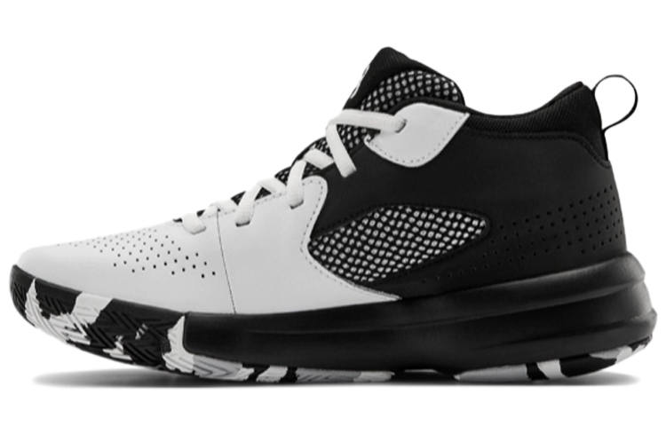 Under Armour Lockdown 5 Cushioning Breathable Mid top Children's Basketball Shoes Teenagers