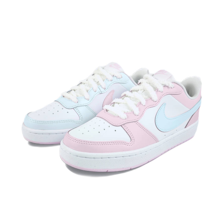 Nike Nike Court Borough Leather Low top Kids' Skateboarding Shoes White Teenagers