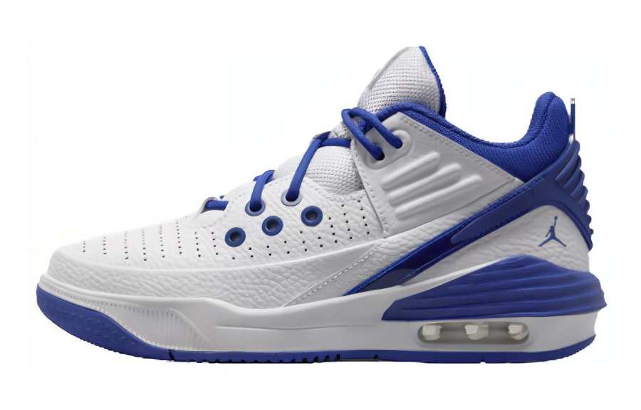 Jordan Jordan Max Aura 5 Low top Basketball Shoes White Blue Unisex