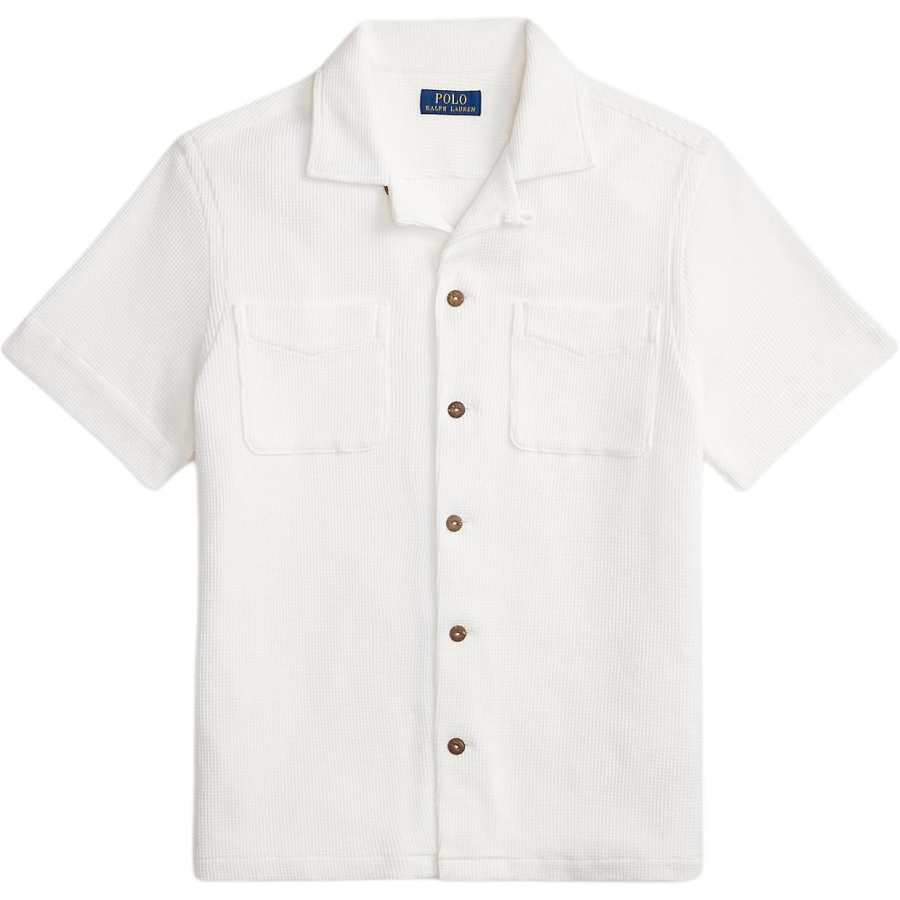 Polo Ralph Lauren waffle-knit patch-pockets shirt