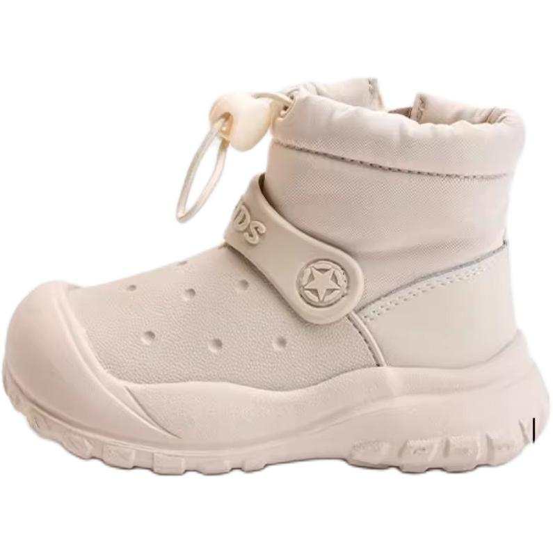 QINUOSHU Stylish Versatile Comfortable Soft Sole Toddler Urban Techwear Fleece Lined Slip Resistant Thermal High top