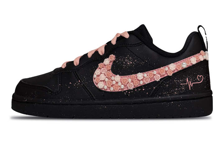 Nike Nike Court Borough Leather Slip Resistant Low top Kids' Skateboarding Shoes