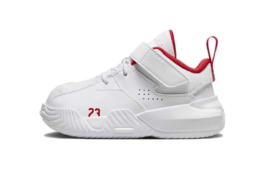 Jordan Jordan Stay Loyal 2 TD Slip Resistant Anti Kick Low top Baby & Toddler Shoes White Red Infant And Toddler