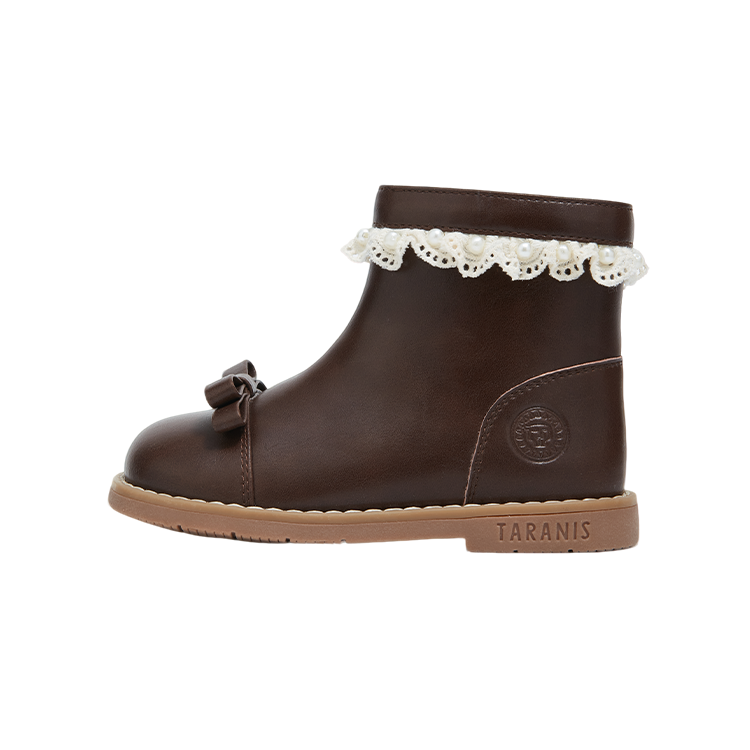 TARANIS TARANIS Leather Boots Brown Kids'