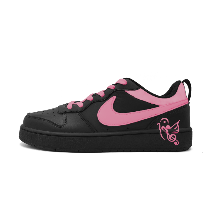 Nike Nike Court Borough Cherry Blossom Melody Leather Slip Resistant Abrasion Resistant Slip Resistant Abrasion Resistant