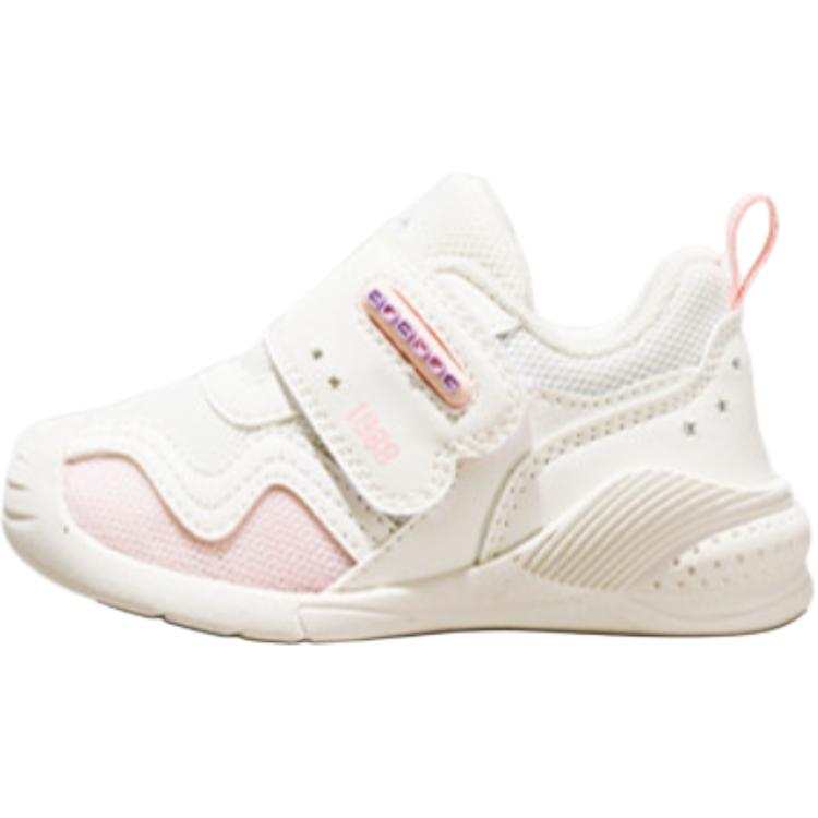 BOBDOG Slip Resistant Abrasion Resistant Slip Resistant Abrasion Resistant Low top Toddler Shoes White Pink