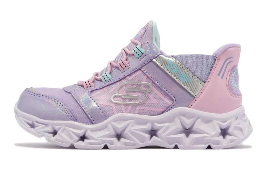 Skechers GALAXY LIGHTS Cushioning Low top Kids Lifestyle Shoes Purple Pink Kids'