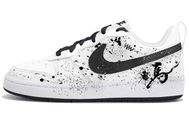 Nike Nike Court Borough Low top Kids' Skateboarding Shoes White Black Teenagers