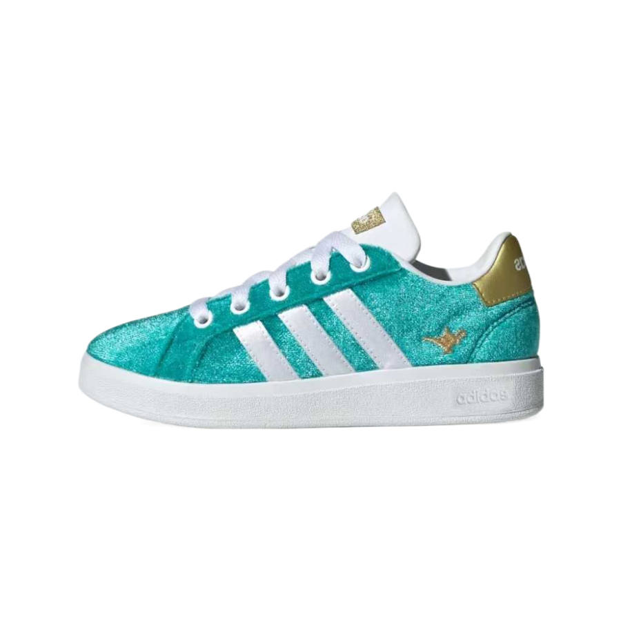 Adidas Disney x Adidas GRAND COURT 2.0 Kids' Skateboarding Shoes Pure Blue Green Kids'